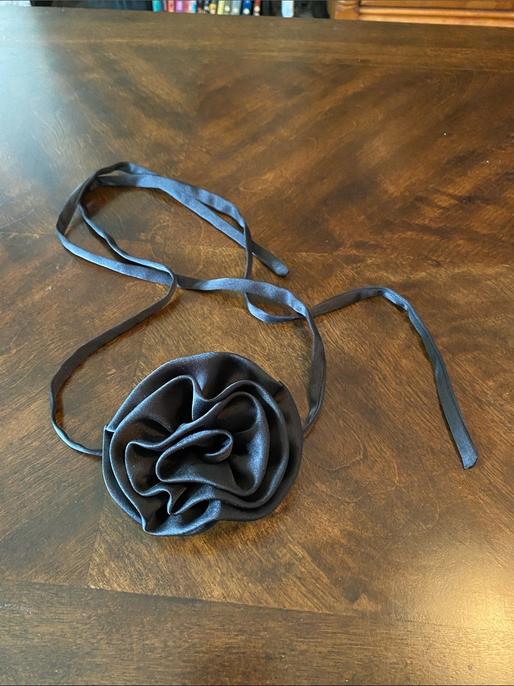 Miss Circle New York Black Silky belt/hair tie accessory